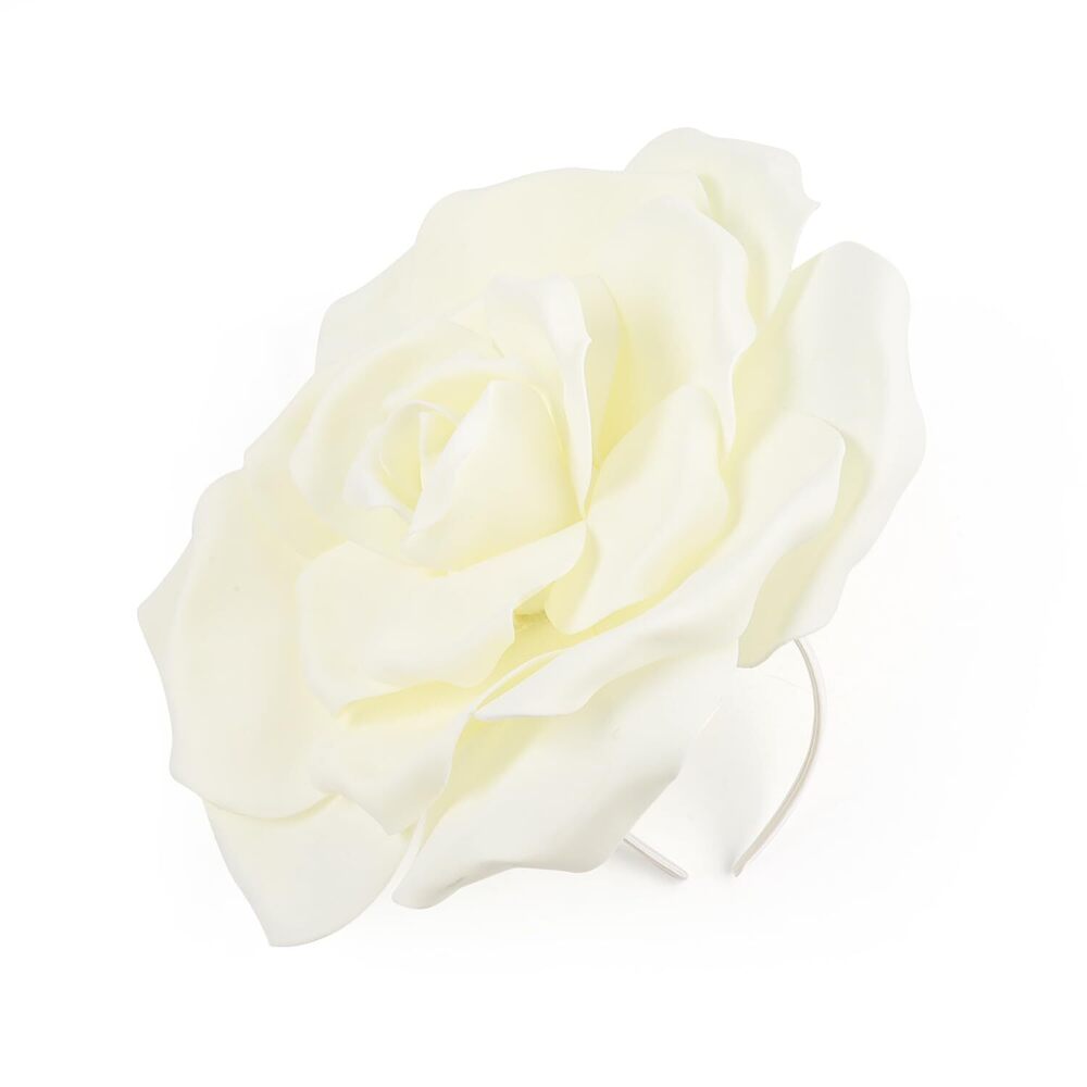 5459 Large Flower Fascinators Womens Derby Hat Wedding Prom Rose Fascinator